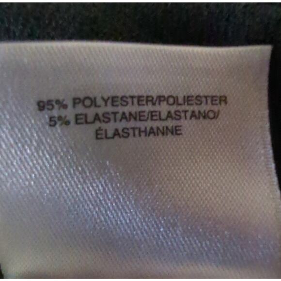 Anne Klein Women's v-neck Blouse Black Gold buttons rivets Pockets Womens Size M - Picture 8 of 8